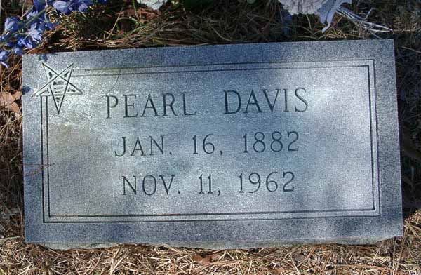 Pearl Davis Gravestone Photo
