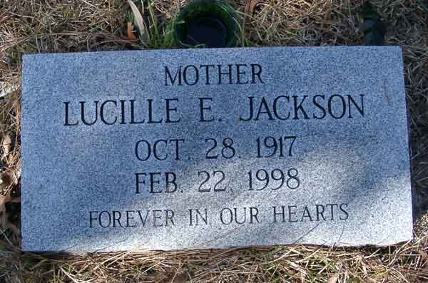 Lucille E. Jackson Gravestone Photo