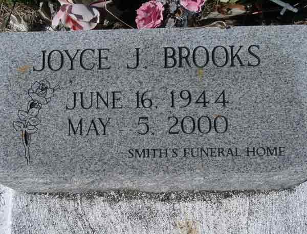 Joyce J. Brooks Gravestone Photo