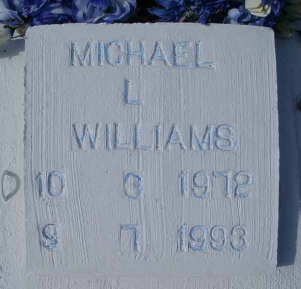 Michael L. Williams Gravestone Photo