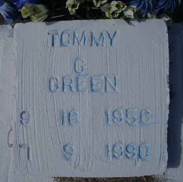 Tommy G. Green Gravestone Photo