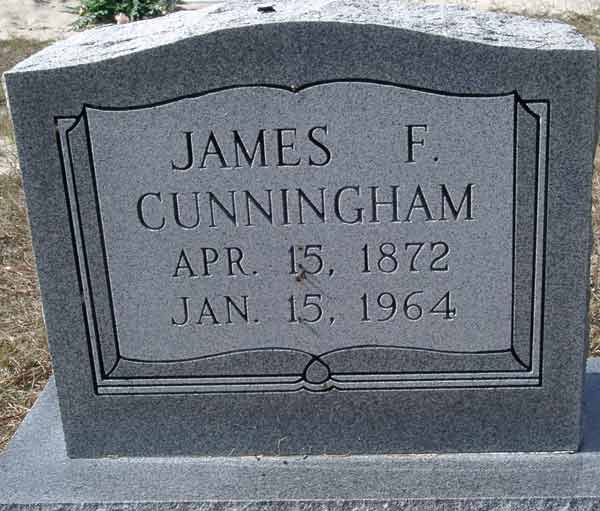 James F. Cunningham Gravestone Photo