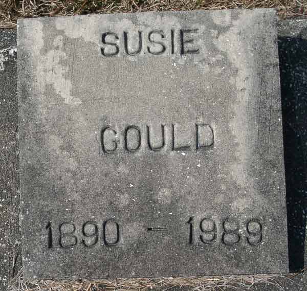 Susie Gould Gravestone Photo