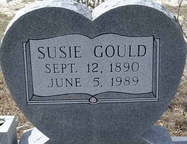 Susie Gould Gravestone Photo