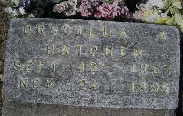 Drucilla Hatcher Gravestone Photo
