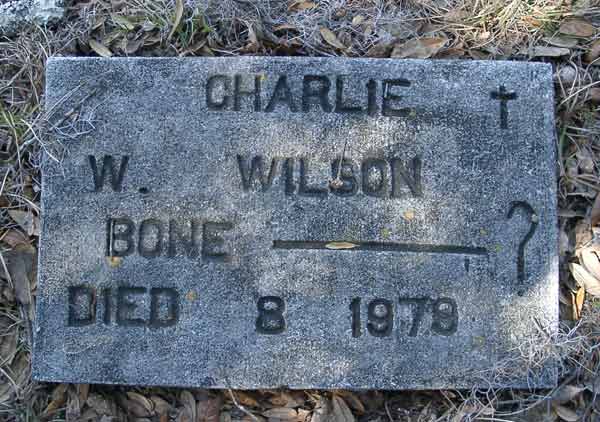 Charlie W. Wilson Gravestone Photo
