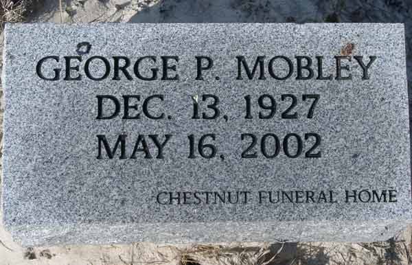 George P. Mobley Gravestone Photo