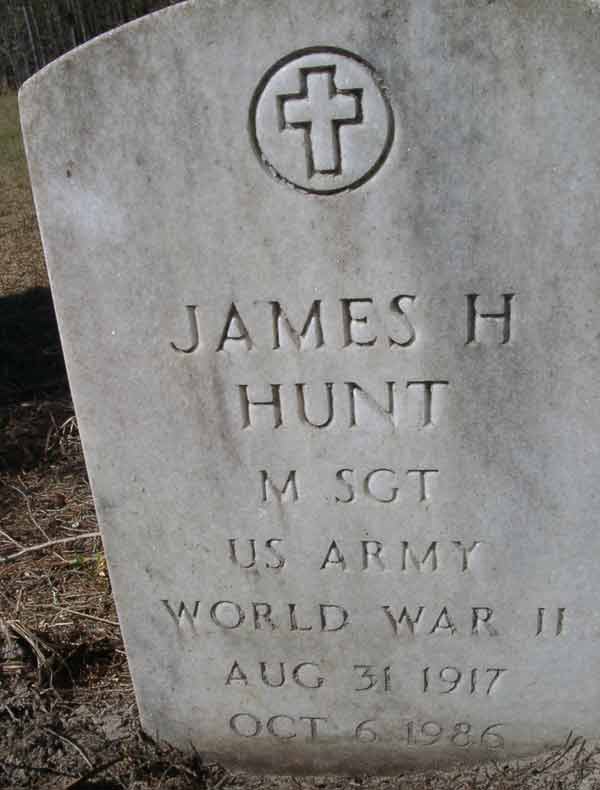 James H. Hunt Gravestone Photo