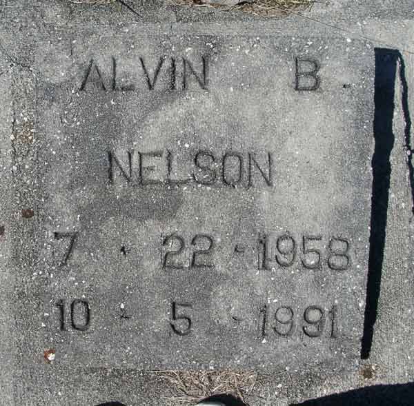 Alvin B. Nelson Gravestone Photo