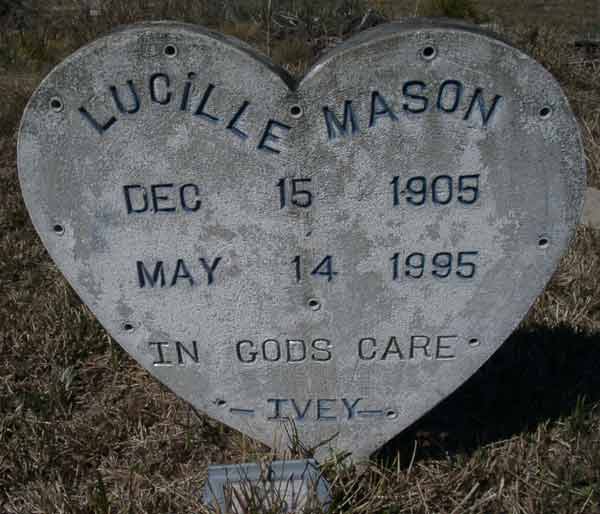 Lucille Mason Gravestone Photo