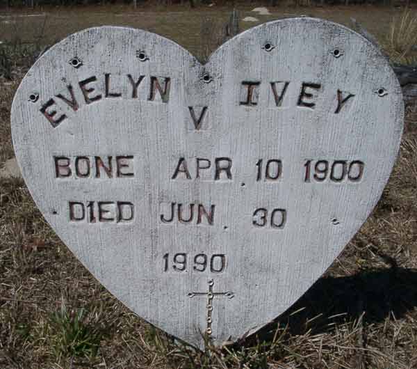 Evelyn V. Ivey Gravestone Photo