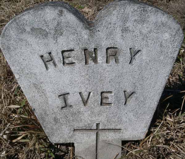 Henry Ivey Gravestone Photo